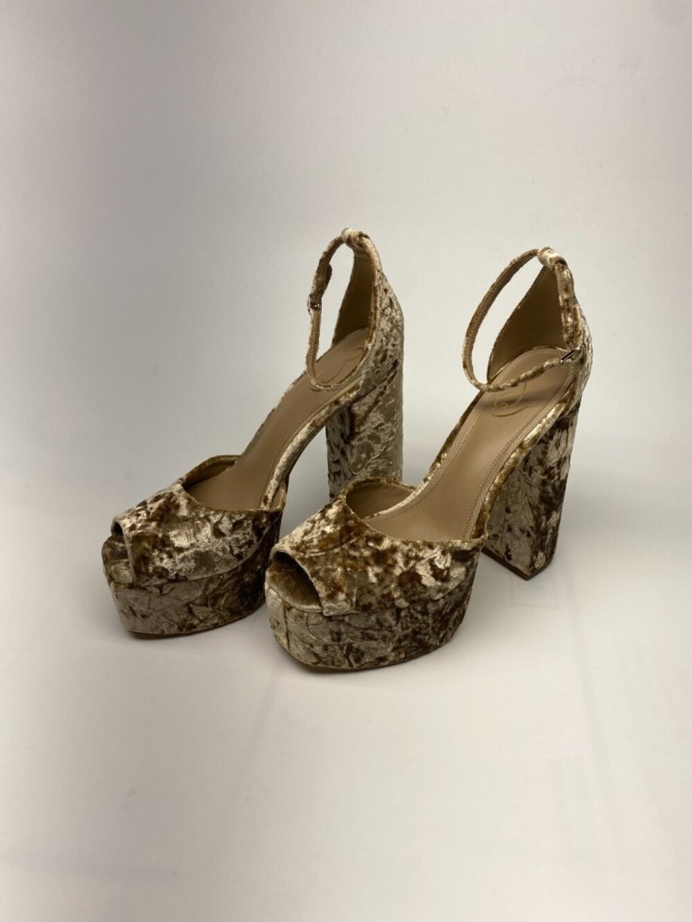 Sam Edelman Womens Kori Platform Heel Prosecco In Brown Sz 8.5